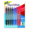 Profile Ballpoint Pen, Retractable, Medium 1 Mm, Assorted Ink And Barrel Colors, 8/Pack