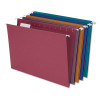 Earthwise By Pendaflex Ez Slide 100% Recycled Colored Hanging File Folders, Letter Size, 1/5-Cut Tabs, Assorted Colors, 20/Bx