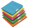 Glow Poly File Jacket, Straight Tab, Letter Size, Assorted Colors, 5/Pack
