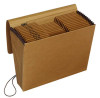 Kraft Indexed Expanding File, 12 Sections, Elastic Cord Closure, 1/12-Cut Tabs, Letter Size, Brown