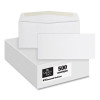 Business Envelope, #10, Commercial Flap, Side Seam, Gummed Closure, 24 Lb Bond Weight Paper, 4.13 x 9.5, White, 500/Box