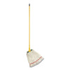 Super Stitch Cotton Looped End Wet Mop Head, 20 Oz Capacity, Medium, White, 1" White Headband