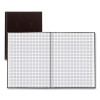 Professional Quad Notebook, Quadrille Rule (4 Sq/In), Black Cover, (96) 9.25 x 7.25 Sheets