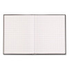 Professional Quad Notebook, Quadrille Rule (4 Sq/In), Black Cover, (96) 9.25 x 7.25 Sheets