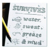 All-Weather Wire-O Notepad, Black Cover, Universal: Narrow Rule And Quadrille Rule (4 Sq/In), (50) White 3 x 5 Sheets