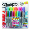 Fine Tip Permanent Marker, Fine Bullet Tip, Assorted Classic And Limited Edition Color Burst Colors, 24/Pack
