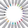 Ultra Fine Tip Permanent Marker, Ultra-Fine Needle Tip, Assorted Colors, 24/Set