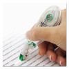 Mono Hybrid Correction Tape Value Pack, Non-Refillable, 0.17" x 32.83 Ft, White Tape, Clear/Green Dispenser, 10/Pack