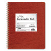 Computation Book, Quadrille Rule (4 Sq/In), Red Cover, (76) 11.75 x 9.38 Sheets