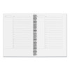 Wirebound Soft-Cover Project-Planning Notebook, Project-Management Format, Black Cover, (80) 9.5 x 6.5 Sheets