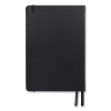 Flexible-Cover Business Journal With Elastic Closure, 1-Subject, Narrow Rule, Black Cover, (128) 8 x 5.5 Sheets