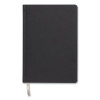 Flexible-Cover Business Journal With Elastic Closure, 1-Subject, Narrow Rule, Black Cover, (128) 8 x 5.5 Sheets