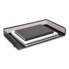 Side-Load Stackable Wire Mesh Document Tray, 1 Section, Legal-Size, 17.32 X 9.84 X 2.76, Matte Black