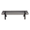 Wire Mesh Raised Shelf, 26.57 X 1.5 X 7.48, Black