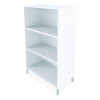 Essentials Laminate Bookcase, Three-Shelf, 28w x 15d x 45.6h, White