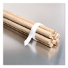 Sticky-Back Fasteners, Loop Side, 0.63" x 75 Ft, White