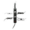 One-Wrap Pre-Cut Thin Ties, 0.25" X 8", Black, 25/Pack