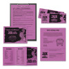 Color Paper, 24 Lb Bond Weight, 8.5 x 11, Outrageous Orchid, 500/Ream