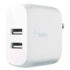 Boost Charge Dual Usb-A Wall Charger, White