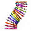16-Color Triangular Crayons, Regular Size, 0.75" x 4", 16 Assorted Colors, 16/Box