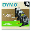 D1 Standard Labels, 0.5" x 23 Ft, Black Print On White Tape, 2/Pack