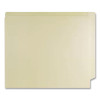 Slash Pocket End Tab Fastener Folders, Straight Tab, Expands 0.75", 1 Fastener, Letter Size, Manila, 50/Box