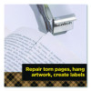 Stainless Steel Refillable Tape Dispenser With 2 Rolls 0.75" x 550" Tape