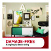 Damage-Free Hanging Picture Hanging Strip Pairs, Holds Up To 3.75 Lb, Large: 0.75" x 0.65", 20/Pack