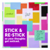 Super Sticky Pads In Energy Boost Collection Colors, 3 x 3, Limeade, 90 Sheets/Pad, 5 Pads/Pack