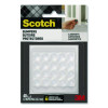 Bumpers, 0.5" Dia, Clear, 40/Pack