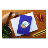 Smoko Astro Tayto Layflat Notebook, 1-Subject, Medium/College Rule, Blue/White/Tan Cover, (72) 8 x 5 Sheets