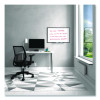 Melamine Dry Erase Board, 3 Ft x 2 Ft, White Surface, Black Aluminum Frame