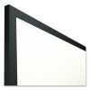 Melamine Dry Erase Board, 3 Ft x 2 Ft, White Surface, Black Aluminum Frame