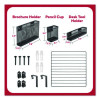 Metal Mesh 3-Compartment Cubicle/Wall-Mount Office Supplies Organizer, 15" x 15", Black