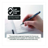 Signo 207 Gel Pen, Retractable, Fine 0.5 Mm, Black Ink, Smoke/Black Barrel, 5/Pack