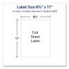 Multipurpose Sticker Project Paper, Inkjet, 8.5 x 11, 15 Sheets/Pack