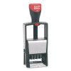 4-In-1 Message Date Stamp, 5 Years, Entered/Faxed/Paid/Received, 1.75 x 1.12, Red/Blue Ink