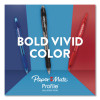 Profile Ballpoint Pen, Retractable, Bold 1.4 Mm, Assorted Ink And Barrel Colors, 12/Set