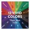 Profile Ballpoint Pen, Retractable, Bold 1.4 Mm, Assorted Ink And Barrel Colors, 12/Set