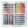 Precise V5 Rollerball Pen, Stick, Extra-Fine 0.5 Mm, Blue Ink, Blue/Clear Barrel, 5/Pack
