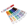 Toddler Friendly Ultra-Clean Washable Markers, Broad Crush-Resistant Dot Tips, Assorted Colors, 8/Pack