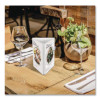 Tabletop Three-Sided Sign Holder, 4 x 6 Insert, Clear