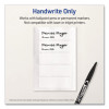 No-Iron Fabric Labels, Handwrite Only, 1 x 3, White, 5/Sheet, 10 Sheets/Pack