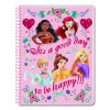 Licensed Spiral Notebook, Disney Princesses, 1-Subject, Wide/Legal Rule, Multicolor Cover, (70) 10.5 x 8 Sheets