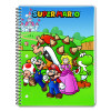 Licensed Spiral Notebook, Super Mario, 1-Subject, Wide/Legal Rule, Multicolor Cover, (70) 10.5 x 8 Sheets