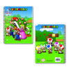Licensed Spiral Notebook, Super Mario, 1-Subject, Wide/Legal Rule, Multicolor Cover, (70) 10.5 x 8 Sheets