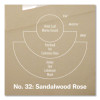 Reed Diffuser, Sandalwood Rose, 3.5 Oz, 4.25" Bottle, 9" Reeds, Amber