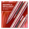 S-Gel Premium Metal Barrel Gel Pen With Bonus Ink Refill, Retractable, Medium 0.7 Mm, Black Ink, Copper Barrel