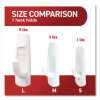 Large Utility Hooks, Plastic, White, Supports 5 Lb, 6/Pack