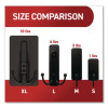 Decorative X-Large Triple Hooks, Metal, Matte Black, Supports 10 Lb, 2/Pack